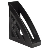 Лоток вертикальный BRAUBERG 90мм "Office style", черный, 237278