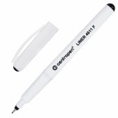 Ручка капиллярная ЧЕРНАЯ CENTROPEN "Liner", трехгранная 0,3мм (КЮО)