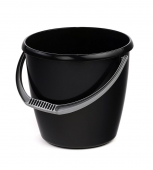 Ведро 5л пластиковое "Удачное" Эконом, цвет черный, без крышки