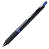Ручка автоматическая гелевая синяя PENTEL "Oh!Gel", резиновый грип, линия письма 0,35мм, 142674