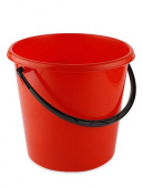 Ведро  5л пластик, красное