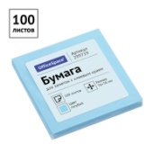 Бумага для заметок OfficeSpace 76*76мм, 100л, голубой, 299719