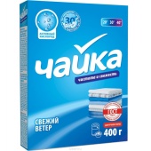 Порошок стиральный,  400г, ЧАЙКА "Свежий ветер" /18/ ручная стирка