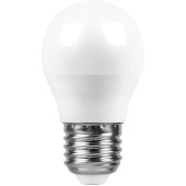 Лампа светодиодная LED 13вт е27, теплый, матовый шар /4/