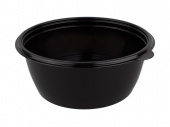 Контейнер круглый К-144 500мл, ДНО, 50шт/упак, черный /6/ СП /2/