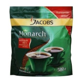 Кофе растворимый Якобс (JACOBS) "Monarch", 500г, м/уп, 175462/ 620240