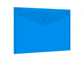Папка-конверт с кнопкой BRAUBERG "UNIVERSAL", А4, 0,15мм, синяя, 273071