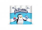 Туалетная бумага на втулке (Т4) Familia CLASSIC 2-сл.,15м, 12шт/упак.
