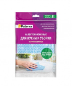 Салфетка вискоза 30*38см, 5шт/упак, перфорированная, PATERRA, 406-075 /10/