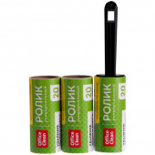 Ролик для одежды OfficeClean, 20 листов + 2 запасных блока, 322708