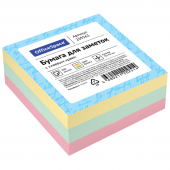 Бумага для заметок OfficeSpace 76*76мм, 3цв., 300л, 269563