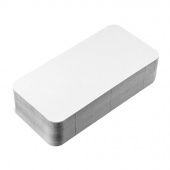 Форма алюминиевая прямоугольная 900мл, L-край, КРЫШКА картон-металл 100шт/упак