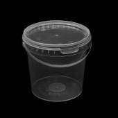 Ведро РР 1,1л прозрачное /240/ ДНО