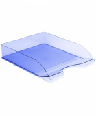 Лоток горизонтальный СТАММ "Дельта", тонированный голубой, 249617