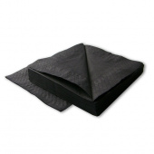 Салфетки LIME 24*24см 2-сл, 250л, черные /12/ 510150