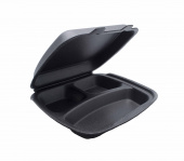 Ланч-бокс ЛСП-3 247*208*63, СПК, 130шт/упак, ЧЕРНЫЙ