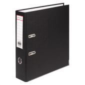 Регистратор BRAUBERG 80мм с покрытием из ПВХ, черный, 227189