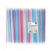 Трубочка для молочных коктейлей 8×240 мм, 250 шт/упак