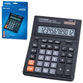Калькулятор CITIZEN 12-разрядов, SDC-444 S, 2-е питание, 153*199*31мм, черный, 118840/ 250221