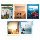 Тетрадь 96л. А5, клетка, скрепка, BG "Journey", ассорти, 370653