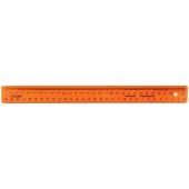 Линейка 30см СТАММ NEON, для закройщика, пластик, оранжевая, 129252