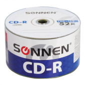 Диск CD-R SONNEN 700Mb 52xBulk, 50 шт/уп, 512571