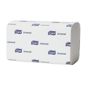 Полотенца листовые белые "Tork Universal", 250 л