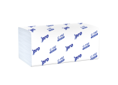 Полотенца листовые Protissue Comfort V-укл., 1-сл., 21*22см, 250л, белые, C192