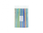 Трубочка с изгибом 5*240мм,  250шт/упак, ассорти, AVIORA /46/ 401-980