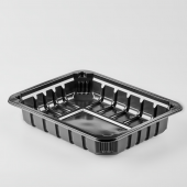 Контейнер прямоуг. под запайку 1200мл, 227*178*40, 320шт/кор, черный, ГП