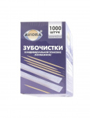 Зубочистки бамбуковые, инд. бум. упак., 1000шт/уп, AVIORA /30/ 401-610