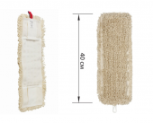 Насадка д/швабры (ТИП У/К) 40*14см ЛАЙМА EXPERT, нашивной хлопок, 605303