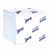 Туалетная бумага листовая (Т3) Protissue V-укл., 2-сл., 250л, белая /40/ С249