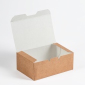 Коробка д/наггетсов 400мл, 115*75*45 (S), 25шт/упак, крафт /24/36/ OSQ FAST FOOD BOX