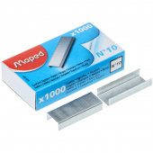 Скобы №10 MAPED, никелированные, 1000шт/уп, 177708/ 223135