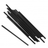 Трубочка д/молоч. кокт. 8*240мм, 250шт/упак, черн /17/ Г, 105-118