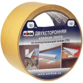 Скотч двусторонний 50мм*25м, основа-полипропилен, UNIBOB, 145081