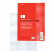 Тетрадь 80л. А5, клетка (сменный блок) для тетрадей на кольцах, белый,  HATBER, 400647