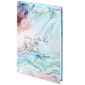 Тетрадь - блокнот 80л. А5, клетка, STAFF "Мрамор", 114428