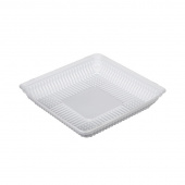 Тортница квадратная Т-160Д ДНО, белая, 175шт/упак, 1592158