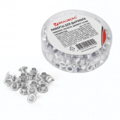 Люверсы BRAUBERG, 250шт/упак, вн. диаметр 4,8мм, дл. 4,6 мм, серебристые, 227794