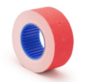 Этикет-лента 21,5*12 прямая красная, 700 эт/рул, AVIORA, 304-030