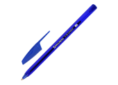 Ручка шариковая синяя BRAUBERG "X-30 CLASSIC", линия письма 0,5 мм, корпус синий, 144331