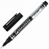 Маркер для CD и DVD BRAUBERG, 0,5мм, черный, 150512