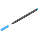 Ручка капиллярная Faber-Castell "Grip Finepen", 0,4мм, светло-синяя, трехгранная, 286587 (КЮО)