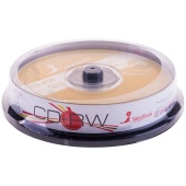 Диск CD-RW, 700Mb Smart Track 4-12x Cake box, 10шт/уп, 092383