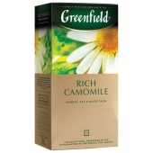 Чай травяной Гринфилд (GREENFIELD) "Rich Camomile" (ромашка), 25 пак/уп, 620381