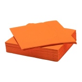 Салфетки LIME 33*33см 2сл, 125л, оранжевые /16/ (К740250)