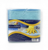 Салфетка микрофибра  RiKi 30*30см, синяя, инд. упак, 220г/м /100/ 220-011