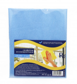 Салфетка бытовая синяя "RiKi", 34×40 см, 1 шт 